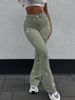 Stretch High-Waisted Flare Jeans – Retro 70s Disco Pants With Rhinestone Detailing, Slim Fit & Ultra-Comfy (Black/Blue/Green/Khaki, High Elasticity)_mkmklike.com