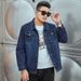 Large Size Men's Trendy Brand Denim Jacket Jacket Men's Fat Plus Size Denim Jacket Denim Jacket_mkmklike.com