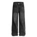 Wasteland Style Tie-Dye Washed Denim Loose Long Men's American Street Fashion Vintage Distressed Wide-Leg Straight Pants_mkmklike.com