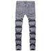 Men's Clothing Ripped Slim Fit Men's Jeans Skinny Jeans Men's Slim Fit Ripped Jeans - Skinny Stretch Denim Pants For Casual Wear (Grey, XS-XXL)_mkmklike.com
