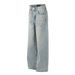 Men's Clothing Casual Washed Straight Jeans High End Retro Pants_mkmklike.com