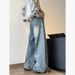 American-style Wide-leg Curved Jeans Men, Spring And Autumn Trendy Brand Long Pants, Straight-leg, Large Size, Loose_mkmklike.com