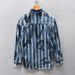 Loose Shoulder Casual Men's Striped Printed Denim Shirt Jacket_mkmklike.com