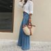 Vintage High-Waisted Wide-Leg Jeans For Women – Retro Stretch Denim Pants With Flowy Hem, Comfortable & Stylish (Light Blue Wash, Dark Blue, Blue)_mkmklike.com