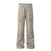 American Vintage Marble Dark Pattern Pocket Straight Wide Leg Overalls Men's And Women's Loose Cargo Paratrooper Jeans_mkmklike.com