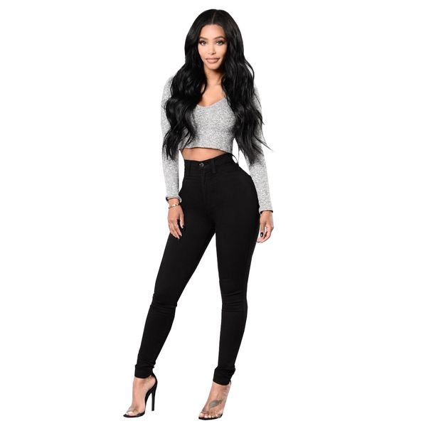 High Waist Skinny Jeans For Women - Stretchy Denim Pencil Pants With Tummy Control & Butt Lift, Comfortable Plus Size Jeans_mkmklike.com