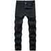 Men's Clothing Jeans Elastic Small Straight Casual Versatile Slim Pants_mkmklike.com