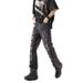Men's Vintage Washed Denim Jeans – Distressed Straight-Leg Wide Fit With Embroidered Lettering_mkmklike.com
