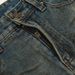 Punk Wasteland Distressed Jeans For Men Heavy-Duty Vintage Ripped Loose Straight-Leg Pants Trendy Niche Design_mkmklike.com