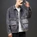 Casual Retro Washed Workwear Jacket Autumn Loose Denim Jacket Men's Top_mkmklike.com