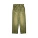 Men’s Retro Green Wide-Leg Jeans – Slimming Straight Fit, Mid-Rise Casual Pants (XS-XL)_mkmklike.com