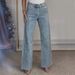 Women's High-Waisted Straight-Leg Rhinestone Jeans, Stretch Denim Pants With Crystal Studs For A Chic Look_mkmklike.com