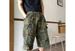 Men's Retro Military Green Camouflage Ripped Capri Jeans Loose Casual Work Shorts Trendy Summer_mkmklike.com