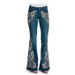 Trendy Girl Closet Trendy Girl Closet Cross-border European And American Women's Fashion Trendy Embroidered Jeans Heavy Embroidery Slim Fit Flared_mkmklike.com
