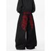 "Hip-Hop Streetwear Patchwork Jeans – Vintage Grunge Wide-Leg Pants For Men (S-3XL, Black & Plaid)"_mkmklike.com