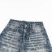 Men's Retro Lightning Wash Denim Jeans | Loose Fit Straight Leg Streetwear Pants | Vintage Distressed Style_mkmklike.com