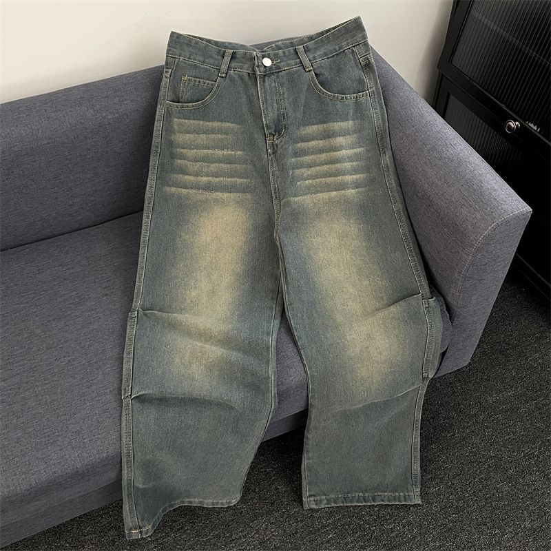 Women's High-Waisted Baggy Jeans – Retro 90s Streetwear Denim Pants With Flared Leg & Floor-Length Fit_mkmklike.com