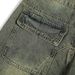 "Men's Oversize Distressed Denim Work Pants - High Street Streetwear Patchwork Deconstructed Loose Fit Straight Leg Wide Trousers"_mkmklike.com