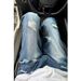 2025 New Washed Light Blue Ripped Jeans For Men, Internet Famous, Summer Slim Fit, Niche American High Street Straight_mkmklike.com
