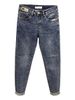 Men's Retro Straight Leg Jeans Trendy Brand Loose Fitting Casual Tapered Harem Pants Mid Waist Zipper Fly Blue Spring Autumn_mkmklike.com