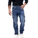 Men's Clothing Spring And Autumn Style Fashion Retro Multi Pocket Wide Version Jeans Standard Size Nzk Men's Loose Straight Denim Long_mkmklike.com
