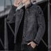 New Men's Autumn Winter Korean Style Trendy Cotton Slim Fit Retro Denim Jacket Cross-Border Dropshipping_mkmklike.com