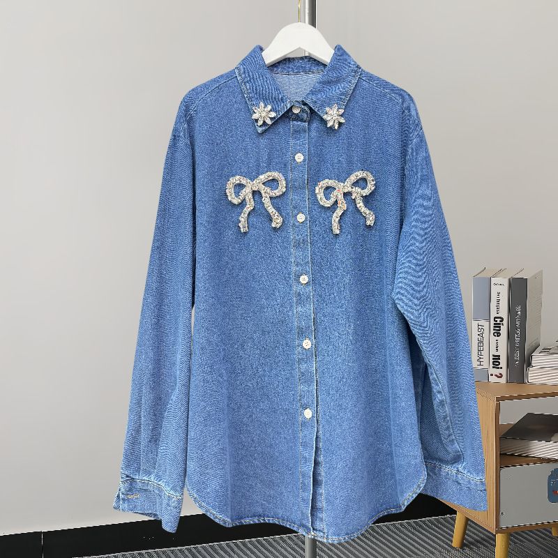 Women's Clothing Fashion Denim Jackets Jackets Retro Tops_mkmklike.com