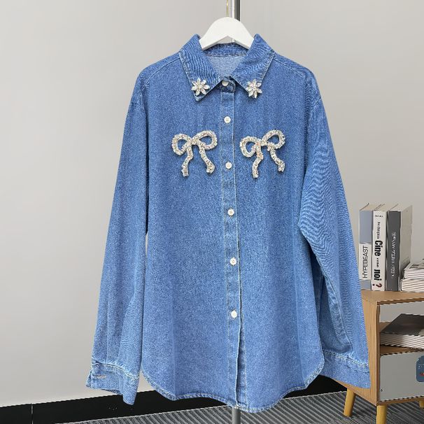 Women's Clothing Fashion Denim Jackets Jackets Retro Tops_mkmklike.com