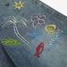 American High Street Design Embroidered Washed Denim Men's Loose Wide Leg Punk Frayed Vintage Straight Pants_mkmklike.com