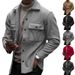 2026 Spring Autumn And American Cross-Border Casual Men's Clothing, Fleece-Lined Turn-Down Collar Jacket, European Size,_mkmklike.com