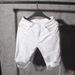 Men's Summer White Denim Shorts Stretchy Ripped Five Point Pants Korean Style Slim Fit Casual Riding Breeches Plus Size Trendy_mkmklike.com