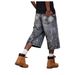 Men's Loose Fit Denim Casual Cropped Pants Summer Style Thin Design Trendy Brand Plus Size Unique Style_mkmklike.com