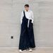 Pure Men's Casual Niche Design Dark Style Yamamoto Loose Overalls Trendy Wide-Leg Straight Long Pants_mkmklike.com
