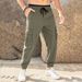 Men's Cargo Pants Jogger Pants Casual Pants Drawstring Elastic Waist Elastic Pants_mkmklike.com
