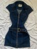 American Style Sweet Cool Spicy Girl Denim Dress, Women's Summer New Style, Niche Design Sense, Waist Cinching And_mkmklike.com