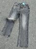 Men's Slim Bootcut Jean Selvedge Denim In Charcoal Black (Vintage Wash, Comfort Stretch, )_mkmklike.com
