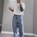 High Street Light Colored Jeans For Men New Style Versatile Slimming Straight Leg Wide Leg Casual Pants_mkmklike.com