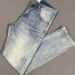 Men's Washed Retro Embroidered Slim Jeans Trendy High Street Casual Stretch Straight Trousers Mid Waist Royal Blue Zipper Fly_mkmklike.com