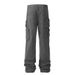 Functional Tactical Multi-Pocket Jeans For Men Punk Street Fashion Design Niche Loose Straight Workwear Pants_mkmklike.com