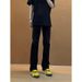 Men's Clothing Men's Straight Leg Jeans Light Blue Frayed Edge Cross Patterned Retro Trendy Youth Spring Fashion Pants_mkmklike.com