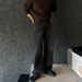 Men's Clothing Washed Straight Jeans Men's Spring Cleanfit Long Pants Wide Leg Mopping Pants_mkmklike.com