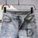 Men's Slim Fit Denim Shorts - Summer Stretch Comfort Casual Five-Inch Shorts For Men_mkmklike.com