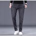 Men's Stretch Denim Jeans Classic Straight Leg Comfort Fit Trousers For Casual Daily Wear_mkmklike.com
