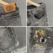 Men's Summer Printed Denim Shorts Slim Fit Mid-Length Casual Breeches Trendy Elastic Thin Pants_mkmklike.com