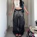 Women's Clothing Retro Wide Leg Pants Starry Sky Diamond Design Jeans Loose Trendy Trousers_mkmklike.com