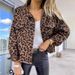 Women's Clothing Fashionable Leopard Print Cotton Shirt - Relaxed Fit Long Sleeve Casual Blouse For Women (S/M/L/XL)_mkmklike.com