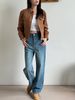 Vintage Washed Denim Jacket – Oversized Boyfriend Style With Distressed Details For Layering & Streetwear Styling_mkmklike.com