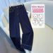 Women's Dark Blue Soft Denim Wide Leg Pants High Waisted Slimming Versatile Loose Fitting Straight Leg Trousers For Spring And Autumn Style_mkmklike.com
