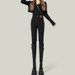 High-waisted Women's Jeans For Autumn And Winter, Slim-fit, Skinny Bootcut Pants, Stretchy Pencil Pants_mkmklike.com