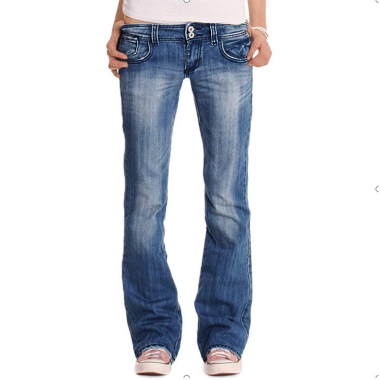 "Women's Slim-Fit Embroidered Jeans – Gothic Vintage Denim Pants With Intricate Stitching, Black Stretchable High-Waisted Trousers For Daily Wear"_mkmklike.com